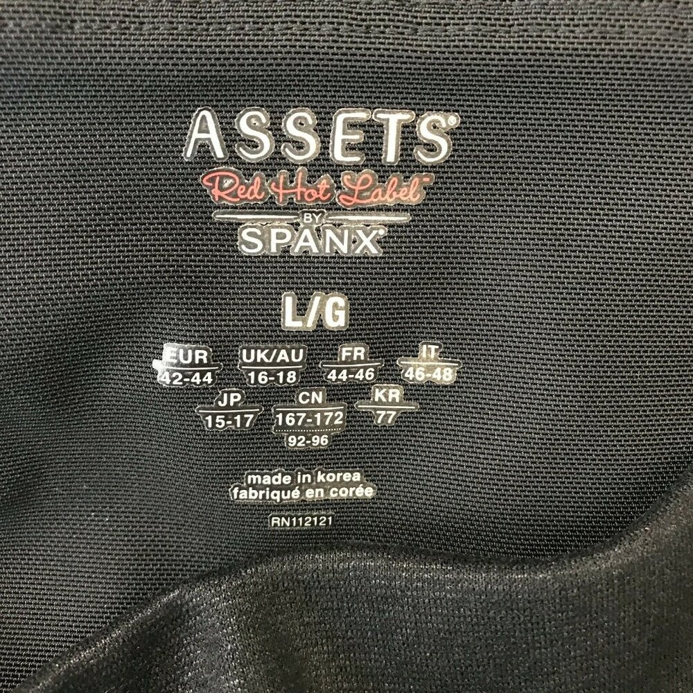 Spanx Assets Red Hot Label Women's Black High Rise Pull On Leggings Size L - Picture 5 of 9